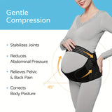 Women’s Maternity Belly Support Belt – Solid Adjustable Band for Pregnancy Relief & Postpartum Waist Control Recovery