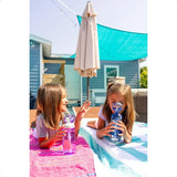 Ellies 16 oz Tritan Kids Water Bottle – Straw Lid, Carrying Handle & Leak-Proof Design for School & Lunchbox