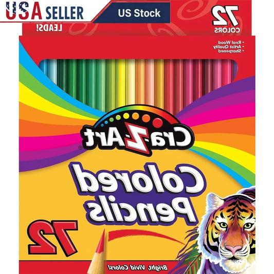 Classic 72-Count Colored Pencils – Multicolor Set for School & Art
