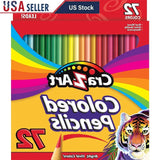 Classic 72-Count Colored Pencils – Multicolor Set for School & Art