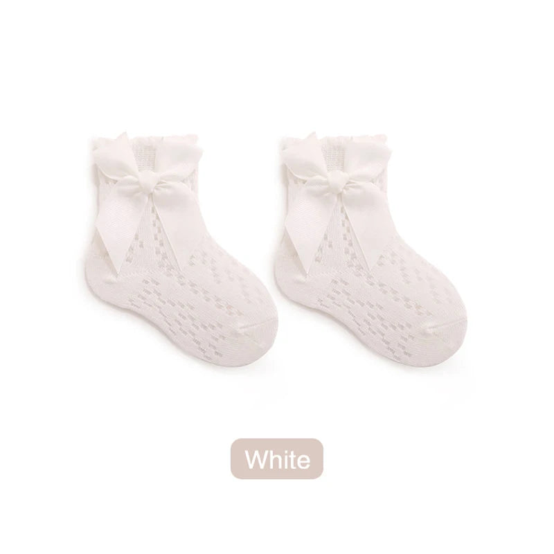 Cute Baby Girls’ Lace Ruffle Socks – Non-Slip Grip Infant & Toddler Socks for Parties, Birthdays & Photoshoots