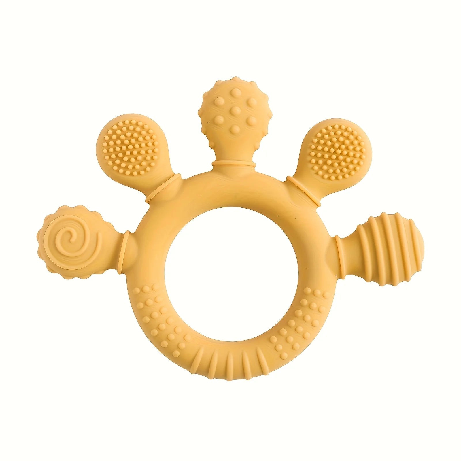 “Baby Silicone Teether – Soft BPA-Free Teething Stick Toy for Grasp Training, Biting & Chewing Relief for Infants & Toddlers”