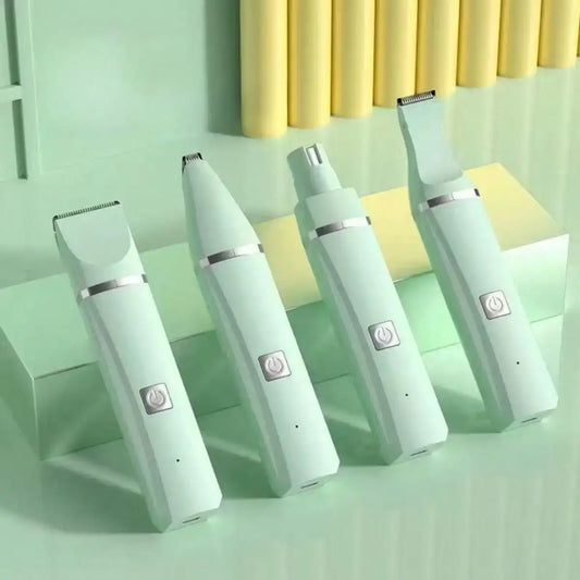 Rechargeable Cordless Pet Grooming Kit – Quiet Nail Grinder & Shaver for Dogs & Cats
