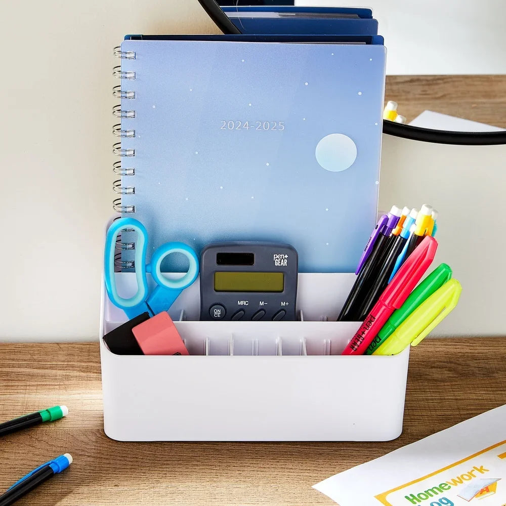 All-in-One Plastic Desktop Organizer with Multi-Drawers – Home, Office & School Storage System
