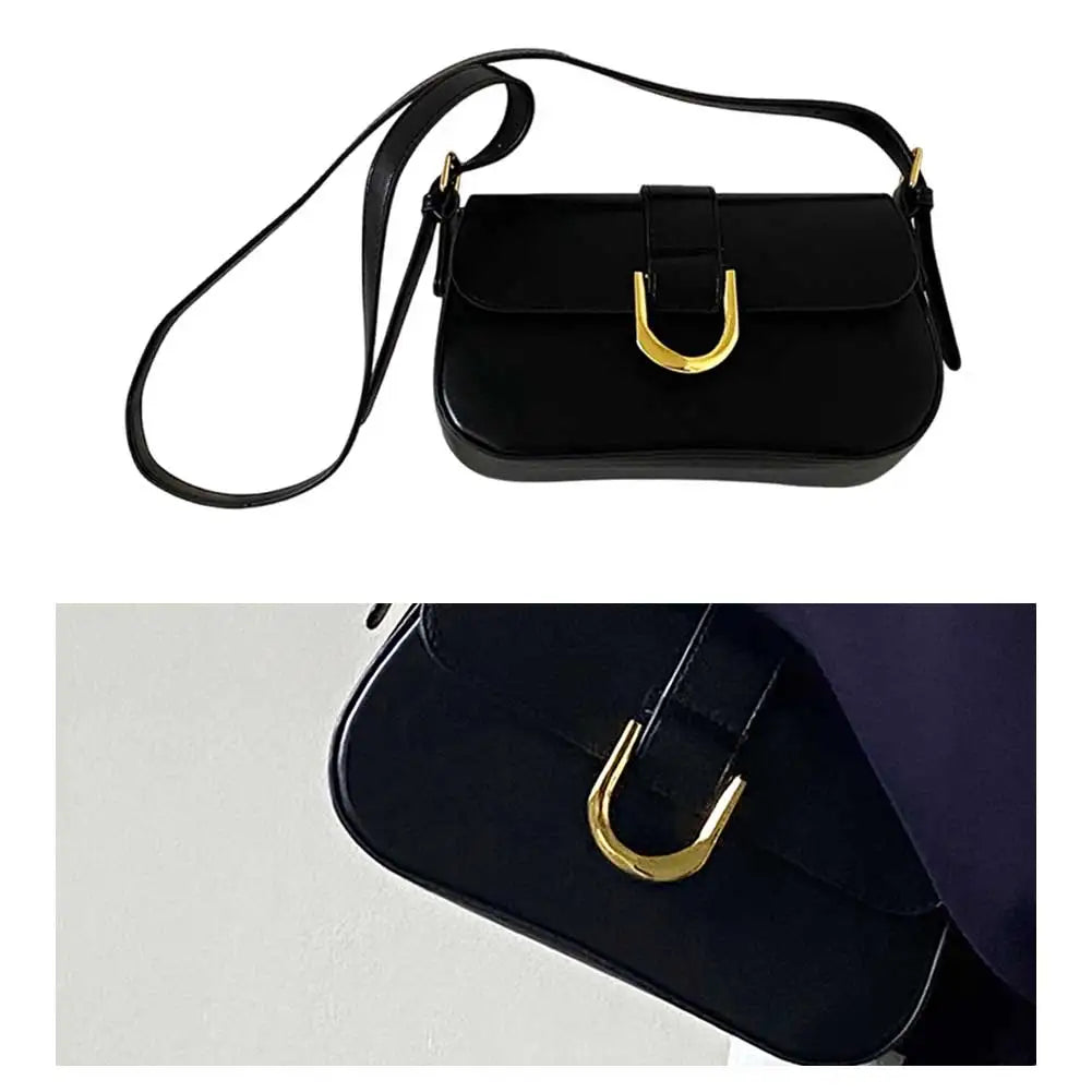 Women’s Patent Leather Flap Satchel – Versatile Vintage Shoulder, Tote & Crossbody Bag 👜✨