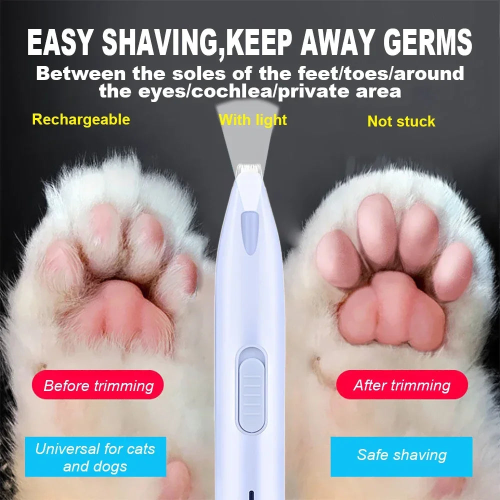 Dog Hair Trimmer – Professional Electric Pet Cutter for Dogs & Cats, Foot, Ear & Butt Hair Grooming Tool