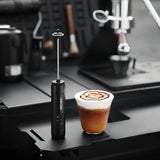 Electric Milk Frother – USB Rechargeable Handheld Milk & Coffee Foamer (High Speed)
