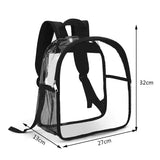 Women’s Stadium-Approved Clear Backpack — Transparent PVC Bag with Adjustable Straps