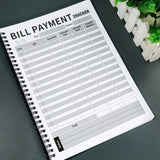 Monthly Bill Payment Book – Portable Checklist Bill Organizer Notebook for Home & Office