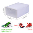 20-Pack Foldable Plastic Shoe Box Set – Clear Stackable Storage Organizers for Home & Closet