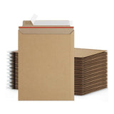 12.75″ × 15″ Rigid Photo Mailer – 28 pt Kraft Cardboard, Self-Seal with Tear-Tab (100 Pack)