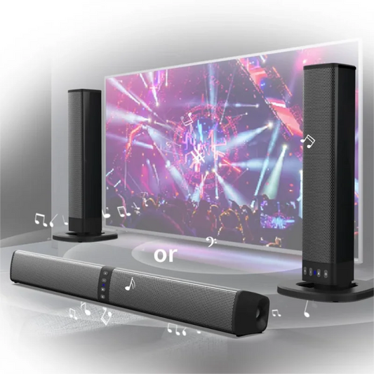 20W Bluetooth Speaker – Foldable Split Design Soundbar for TV & PC with Powerful Stereo Audio