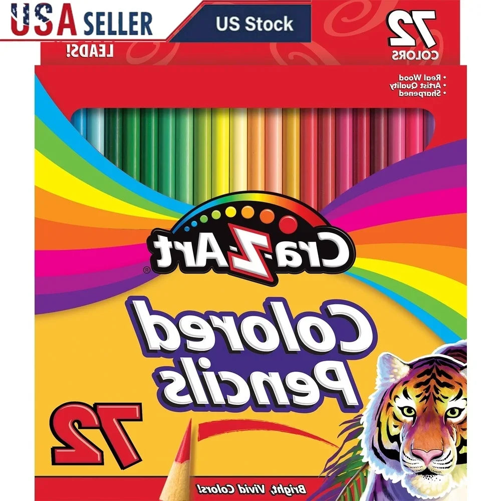 Colored Pencils Set – 72-Count Classic Multicolor Art Pencils for Kids, Students & Adults 🎨