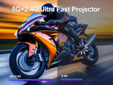MAGCUBIC HY300 Pro Mini Projector – Native 720p HD (4K Support), 200 ANSI Lumens, Android 11, Dual-Band Wi-Fi 6 & Bluetooth 5.0