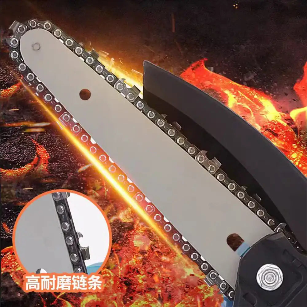 6″ Cordless Mini Chainsaw — USB/Battery Powered Woodcutting Handheld Garden Logging Saw (2 Batteries + 1 Box)