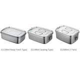 2-Layer Stainless Steel Bento Lunch Box – 1000 ml Insulated Food Container for School, Office & Kitchen