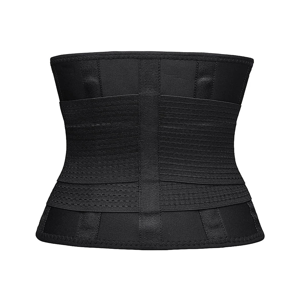Unisex Black Postpartum Belly Band – Adjustable Maternity Recovery Waist Belt with Sticker Closure, Body Shaper for Daily Wear