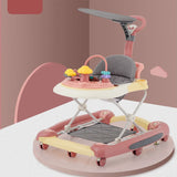 “Foldable Baby Walker with Universal Wheels – Multifunction Learning Handcart, Anti-Rollover & Anti-O-Leg Design for Boys & Girls”