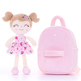 Gloveleya Garden Series Plush Backpack – Stuffed Rag Doll Toddler Bag | Soft Plush Baby Girl Backpack Gift