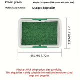 Reusable Silicone & PP Dog Potty Training Pad – Leak-Proof Indoor Pet Toilet with Grass Surface for Easy Cleaning & Hygiene