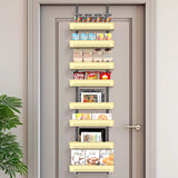 Adjustable Wall-Mounted 8-Layer Storage Rack – Multi-Scene Organizer for Kitchen, Bathroom & Closet