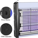 3200 V Electric Bug Zapper – Indoor Mosquito & Insect Killer with Hanging Chain & Removable Tray