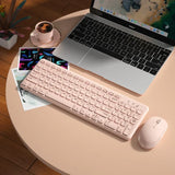 2.4G Wireless Gaming Keyboard and Mouse Combo – Portable Mini Keyboard with Silent Keys & Optical Mouse Kit for Laptop & PC