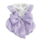 Adorable Small Dog Tutu Dress – Bowknot Lace Princess Outfit for Puppies & Cats