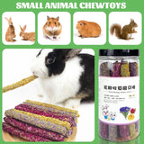 Natural Petal Grass Teething Sticks – Organic Dental Chew Toy for Puppies, Kittens & Small Pets to Promote Healthy Teeth & Gums