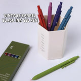 Gel Pens – 5-Pack 0.5mm Black Ink Retractable Pens with Silicone Grip & Metal Clip ✍️