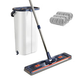 Dual-Compartment Floor Washing Mop & Bucket Set – Hands-Free Lazy Clean System
