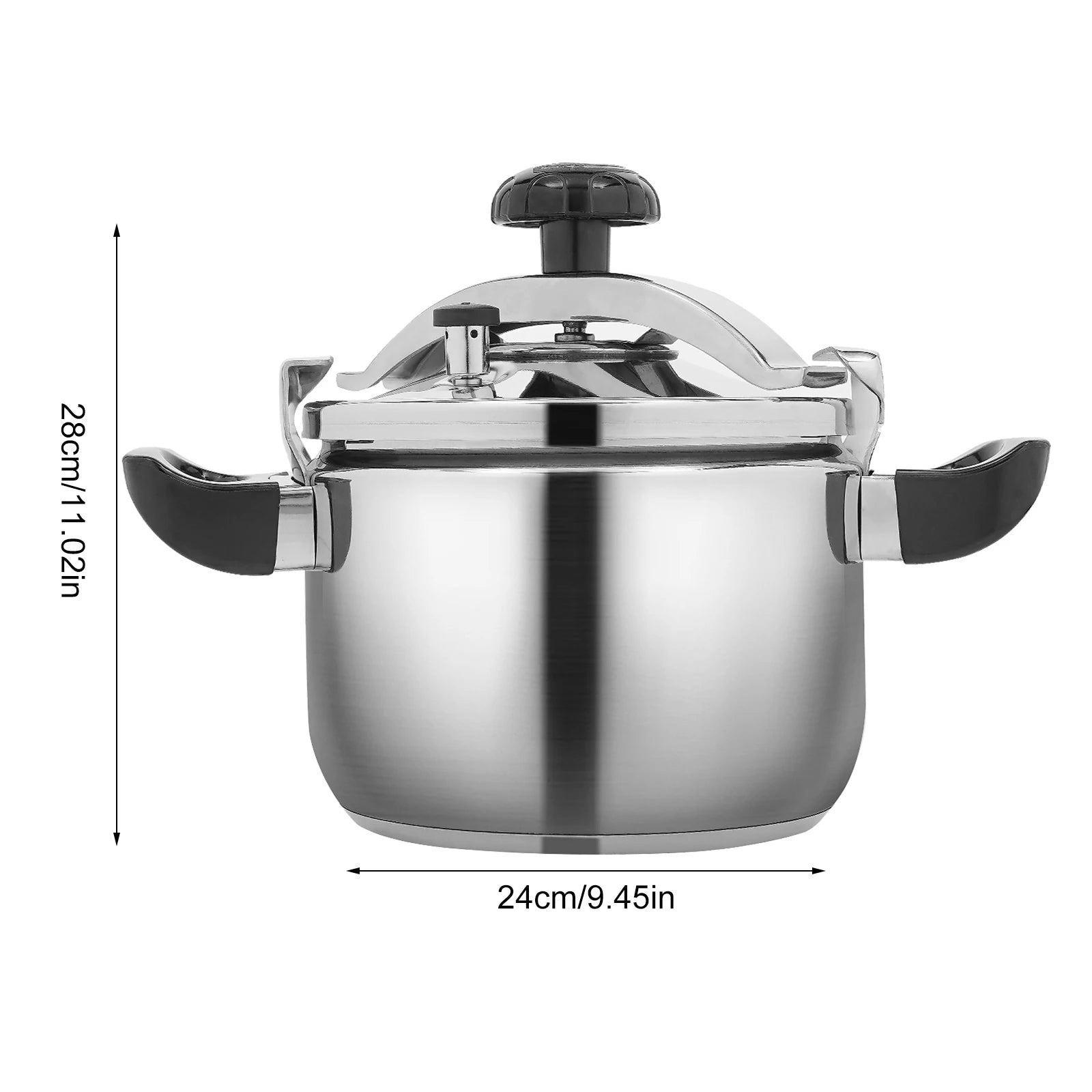 5–7L Stainless Steel Pressure Cooker – Multi-Use, Explosion-Proof Steamer & Canner for Home Cooking 🍲🛡️