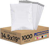 1000 Pack Poly Mailers – 14.5″×19″ Light Pink Shipping Bags with Strong Adhesive, Large Envelopes for Clothing