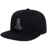 Unisex Gothic Letter "A" Embroidery Baseball Cap – Adjustable Hip-Hop Outdoor Casual Hat with Sun Protection