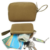 Tactical Small EDC Bag – Nylon Coin, Money & Key Pouch with Zipper Card Pocket & Outdoor Belt Pack