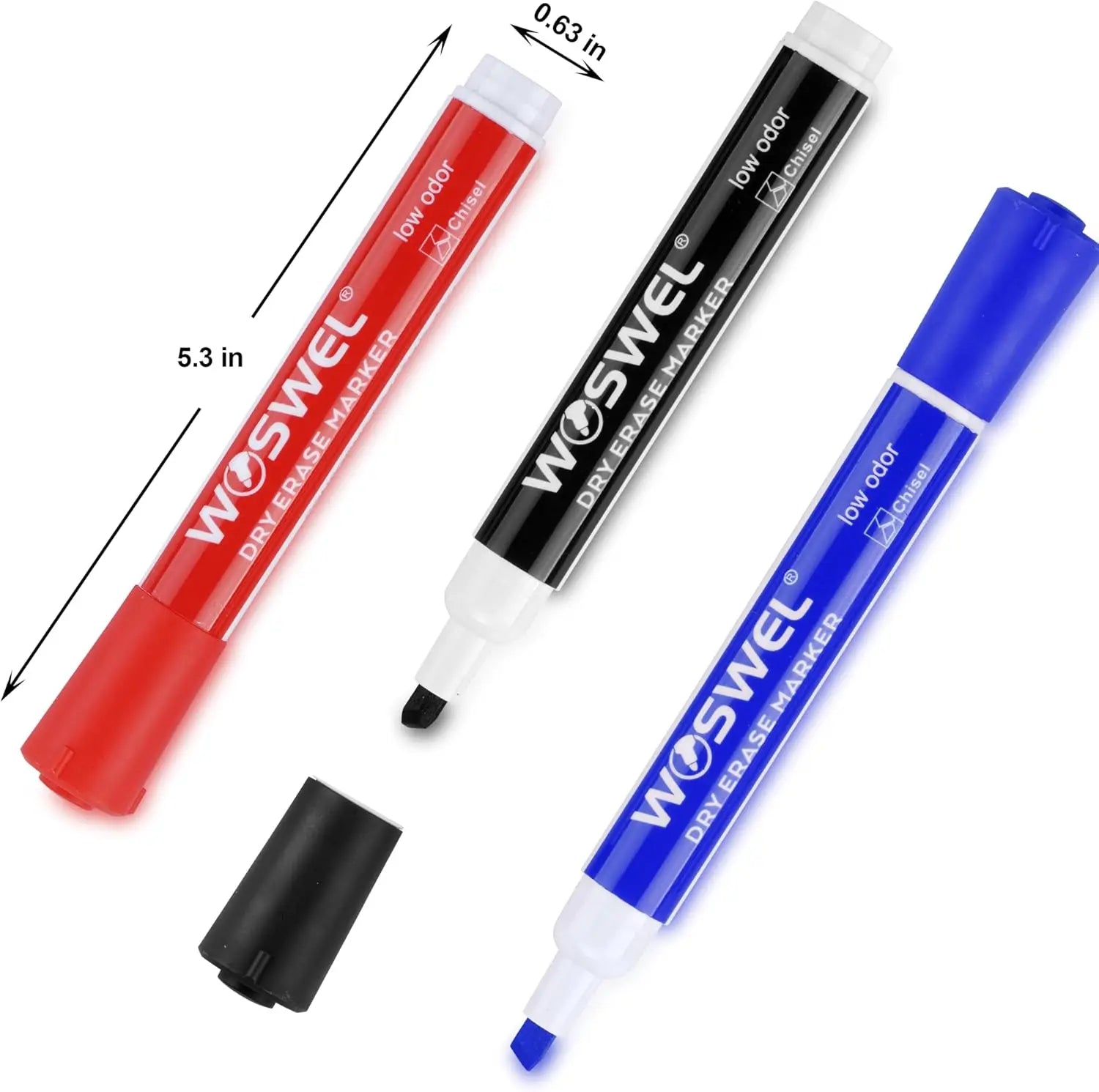Dry Erase Markers – 60 Bulk Pack Chisel Tip Whiteboard Markers in 12 Assorted Colors 🖊️