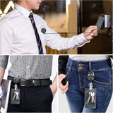 🪪 ID Badge Holder with Lanyard & Retractable Reel – Keychain Clip Name Tag & Card Holder for Work, Office & School
