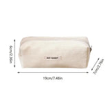 Corduroy Pencil Case – Large Capacity Zipper Pen Bag & Student Gift in INS Style