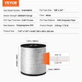 Vevor Polyester Mule Tape – Flat Pulling Webbing, 6000 lbf, 528 ft for Conduit, Packaging & Gardening