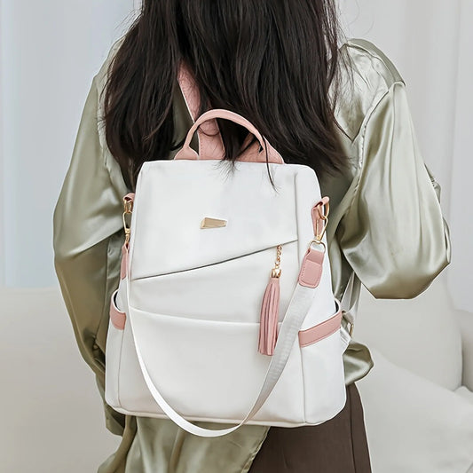 2025 Oxford Cloth Women’s Anti-Theft Backpack — Back Zipper School & Travel Double-Shoulder Bag