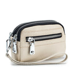 Women’s Genuine Leather Short Wallet – Large-Capacity Cowhide Purse, Female Clutch Handbag & Coin Holder