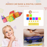 Succebuy 55Pcs Magnetic Building Blocks – Montessori Construction Set with Magnet Tiles, Educational STEM Toy for Kids’ Gifts