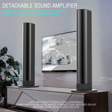 Wireless 3D Surround Soundbar System – Foldable Split Subwoofer & Multi-Function Speaker for TV/PC
