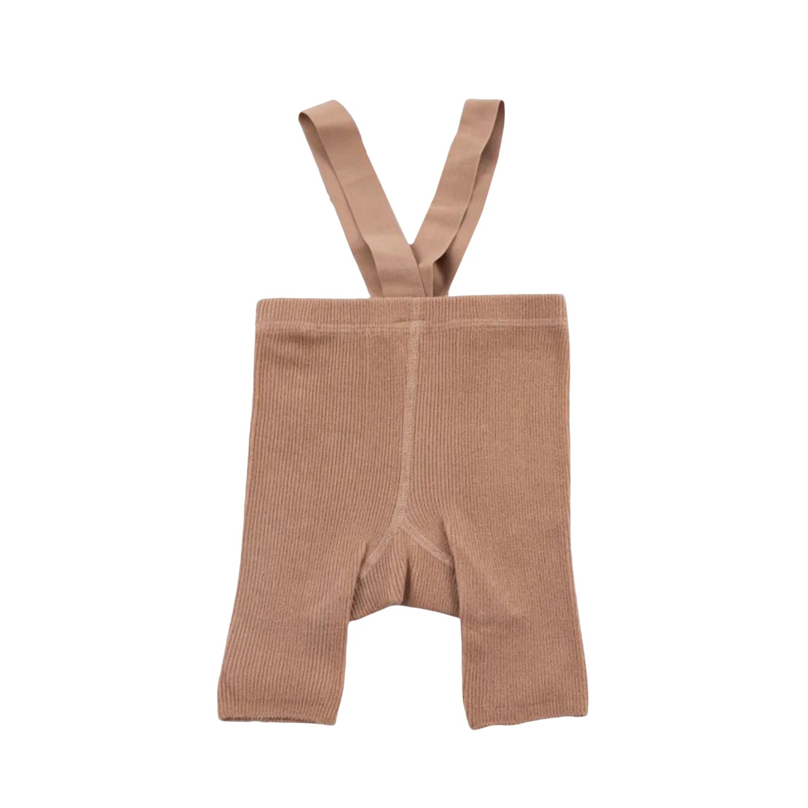 Infant Solid Color Suspender Tights – High Waist Knitted Leggings for Baby Boys & Girls, Stylish Toddler Outfit