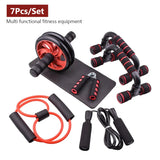 TotalCore 7-Piece Ab & Upper-Body Training Set – Ab Wheel, Push-Up Bars, Resistance Bands & More 🏋️‍♂️