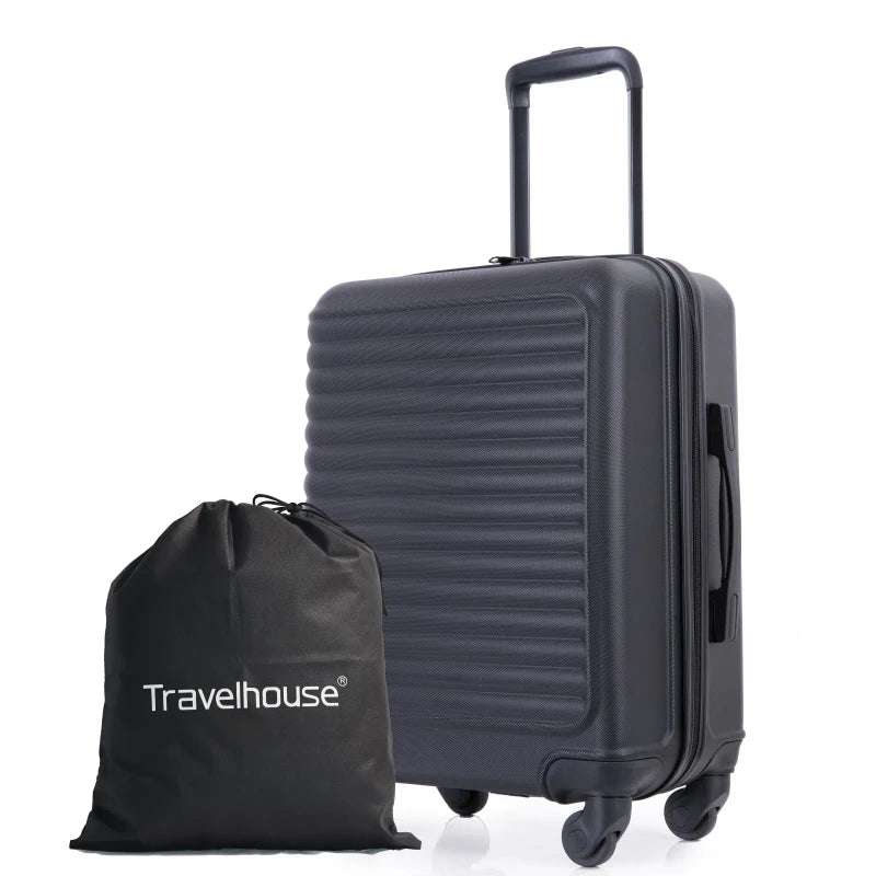 Travelhouse 20″ Carry-On Hardside Suitcase – Lightweight Spinner Wheels Travel Luggage