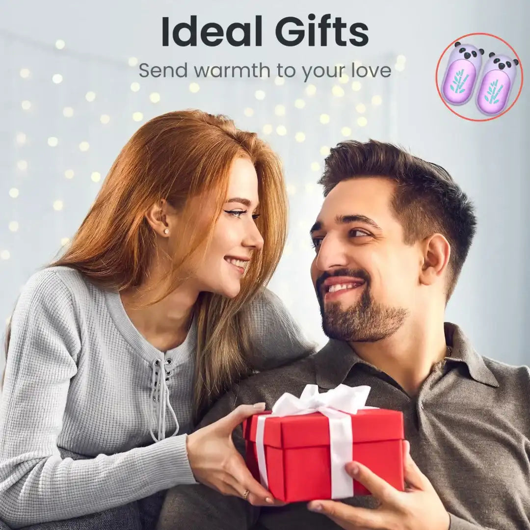 2-in-1 Portable Hand Warmer – Double-Sided Heating, Rechargeable Pocket Warmer for Winter & Outdoor Activities