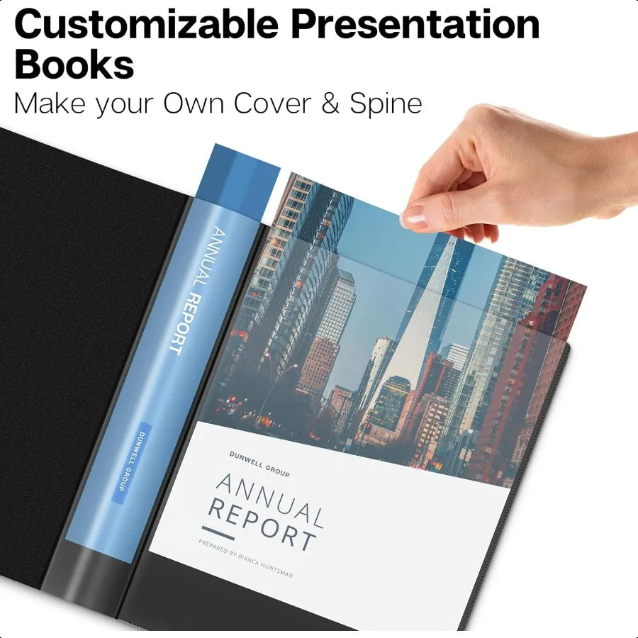 Professional Presentation Binder – 12-Pocket Portfolio Folder with Clear Plastic Sleeves (8.5" x 11") 🗂️