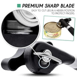 Multifunctional Handheld Stainless Steel Can Opener – Safe Side-Cut, Smooth Edge Kitchen Tool