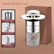 Pop-Up Basin Drain Filter Plug Stopper – Hair-Catcher & Strainer for Sink & Bathtub